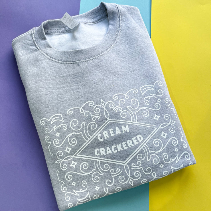 Cream Crackered Adults Slogan Sweater/Sweatshirt