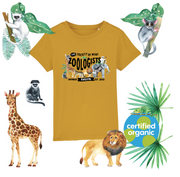 Mini Dreams zoologist kids (personalised) organic t-shirt