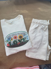 5-6 years Sow much to love sweatshirt and short set