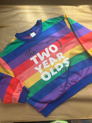 2-3 years 2 year old club rainbow jumper
