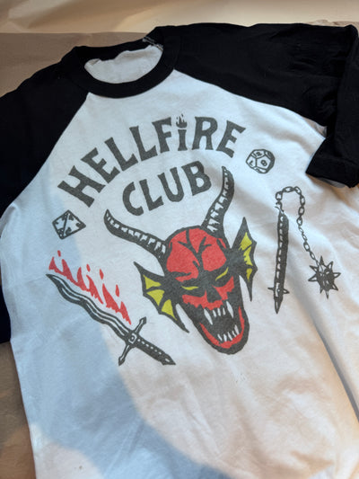 9/11 years MISFIT hell fire club raglan