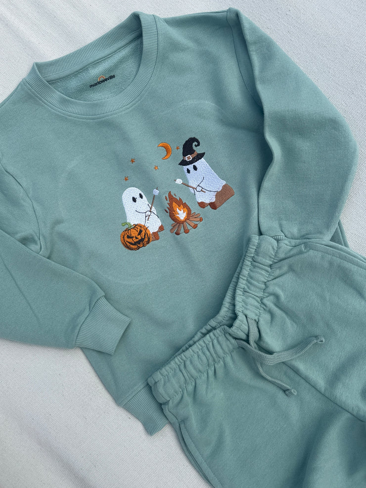 Mystery halloween embroidered kids sweater/set
