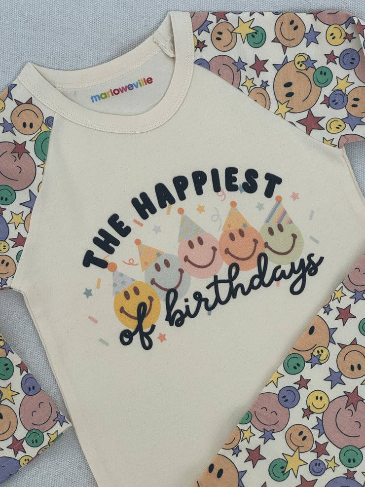 Happiest of Birthdays Smiley Pyjamas