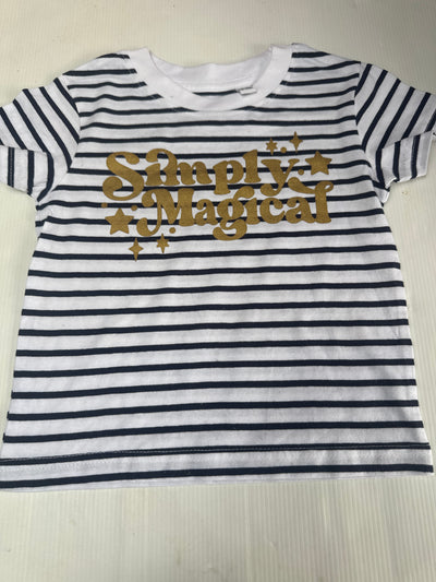 12/18 months simply magical stripe tee no faults