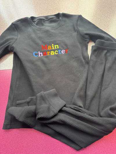 6/7 years main character ribbed set