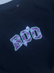 9-10 years navy boo appliqué sweater