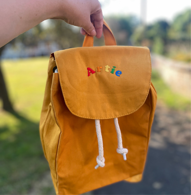 Rainbow name embroidered Mini Backpack Marloweville