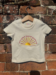 1st birthday sunshine t-shirt- (age) 1 whole year of sunshine