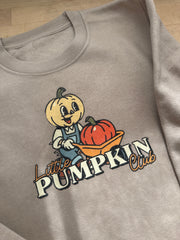 7/8 years PRE-MADE pumpkin club warm taupe