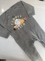 Cuddly club 6-12 months footed sleepsuit