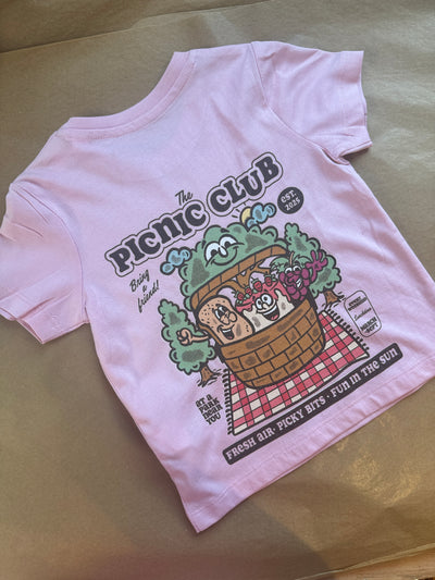 12-18 months Picnic club pink t-shirt