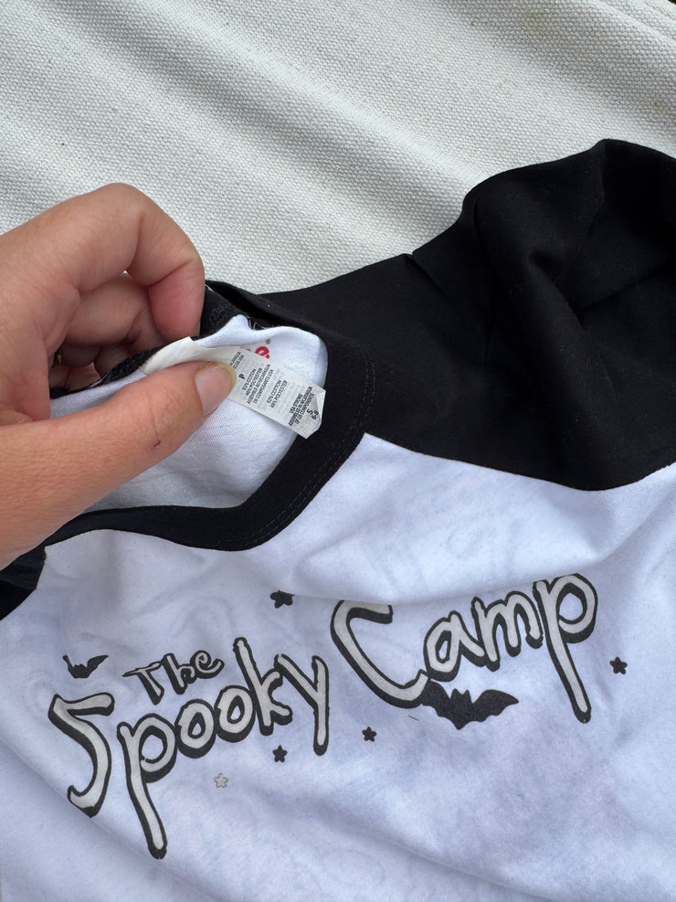 6-8 years spooky camp raglan misfit