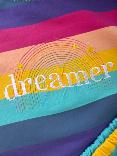 4-5 years rainbow sweater & shorts set dreamer misfit