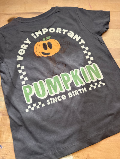 5/6 years Pre-made VIPpunpkin anthracite tee