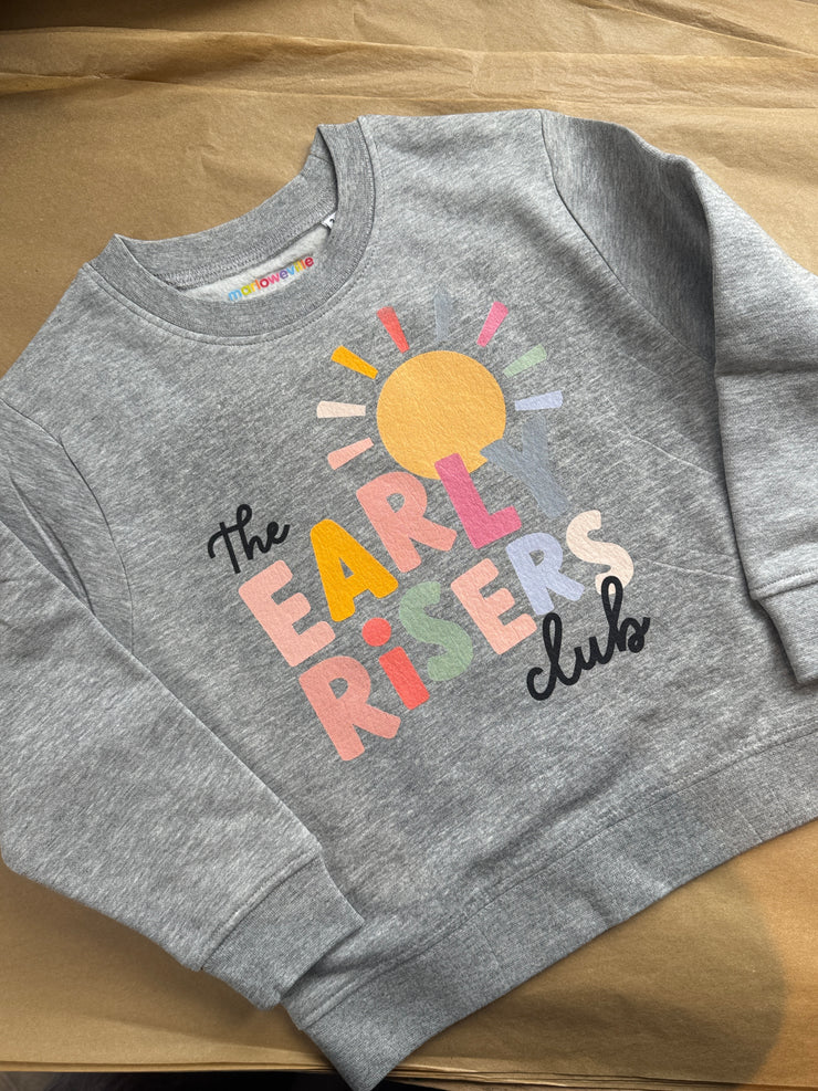 3-4 years Early risers club sweater