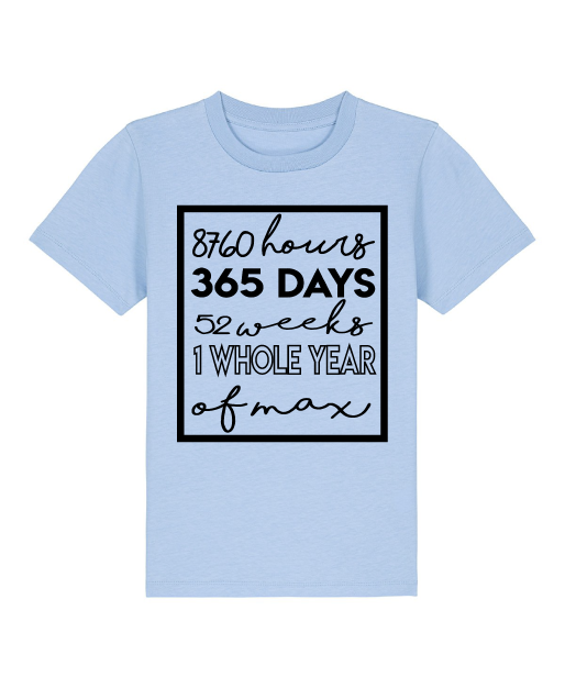 BABY BLUE FIRST BIRTHDAY TOP