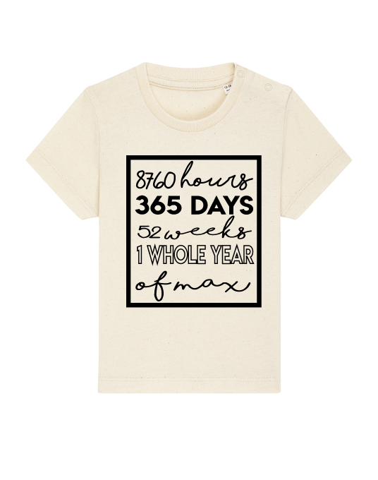 cream 1st birthday top