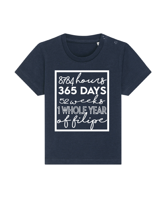 navy 1st birthday top