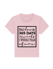 baby pink 1st birthday top