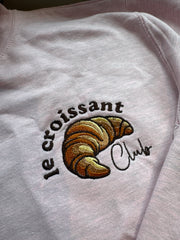 Large adults (14/16) PRE-MADE le croissant club pink hoodie