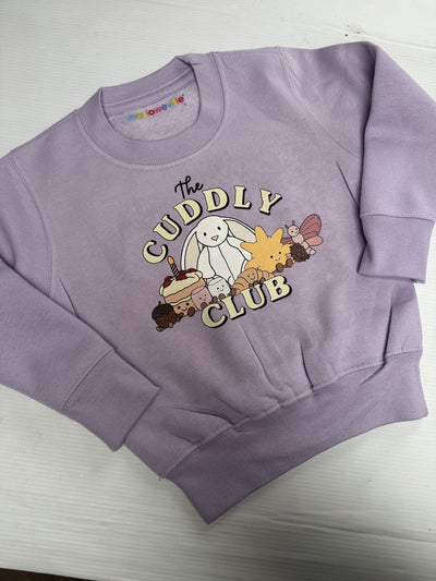 Cuddly club 6-12 months lilac sweatshirt