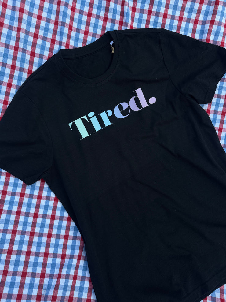 Medium (10-12) tired black tee