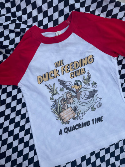 3-4 years Duck feeding club raglan misfit