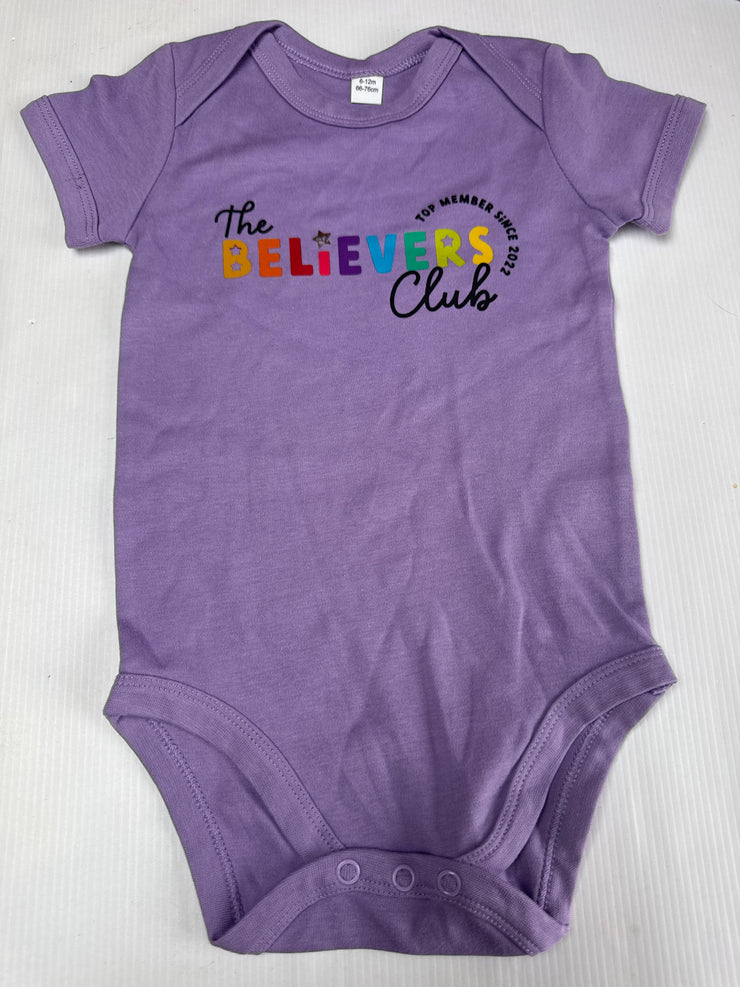 6/12 months believers club lilac vest