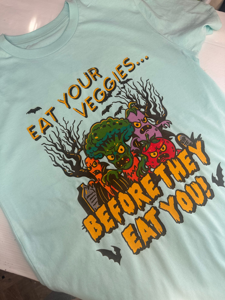 12-14 years eat your veggies t-shirt