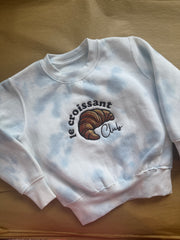 6-12 months Crossaint club tie dye sweatshirt