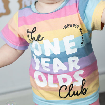 the one year olds club 1st birthday t-shirt