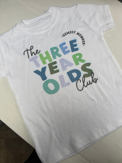 3-4 years Three club misfit tee