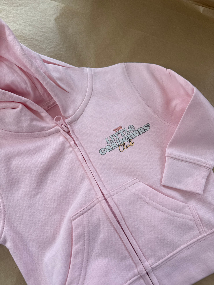 12-18 months pink gardeners zip hoodie