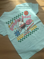 5-6 years Sundae best Caribbean blue misfit tee