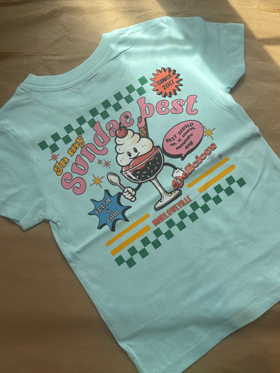 5-6 years Sundae best Caribbean blue misfit tee