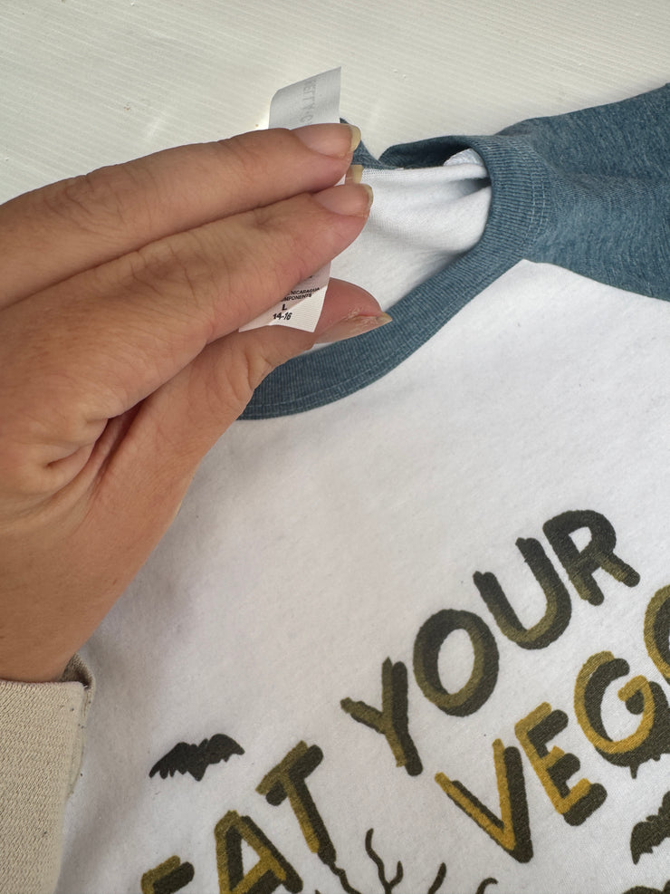 14-16 years raglan eat your veggies