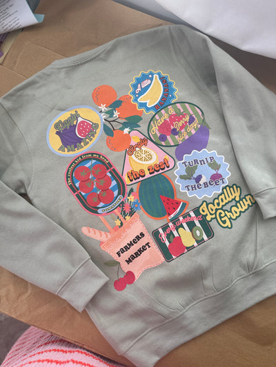 9-10 years sage farmers market sweater