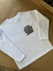 1-2 years white long sleeve strawberry tee