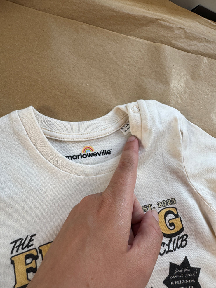 6-12 months fishing club t-shirt
