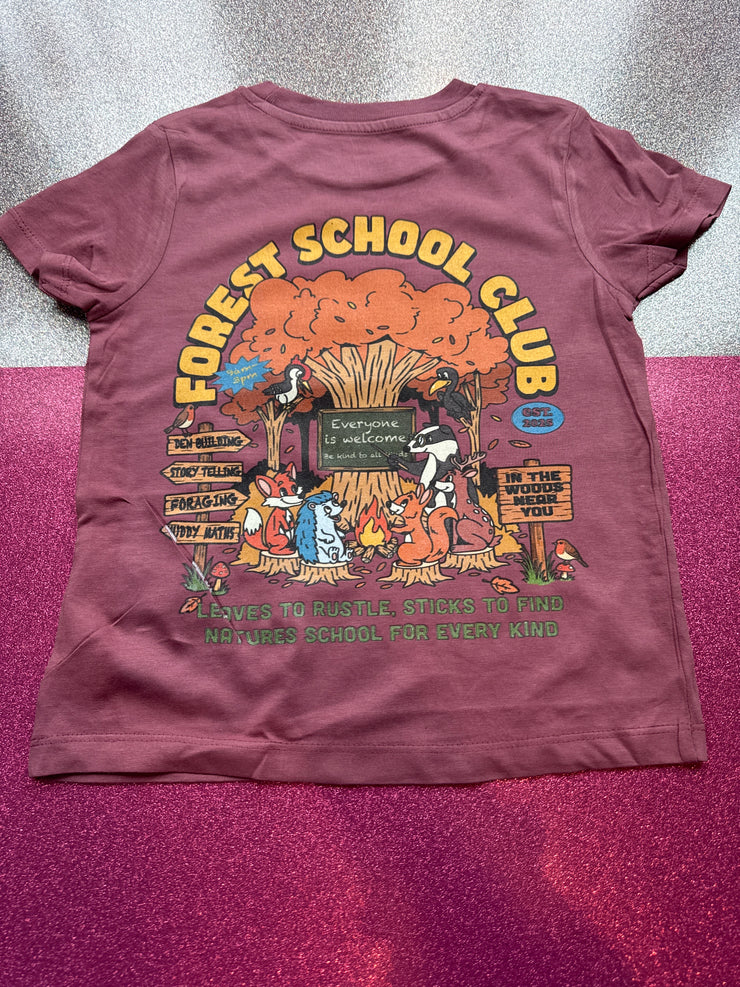 3/4 years- forest school dusky pink misfit (line in design)