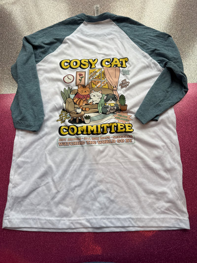 10/12 cosy cat committee raglan- no faults