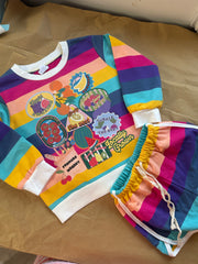 2-3 years summer sweater and short set