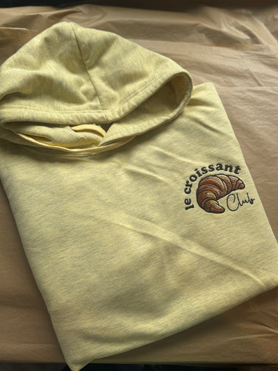 XL (16/18) yellow croissant club hoodie