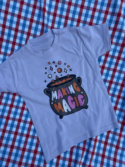 2-3 years making magic Halloween lilac tee