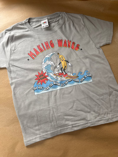 3/4 years PRE-MADE making waves tee