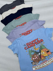 Camping (Kids & adults) T-shirt- The happy campers club organic top
