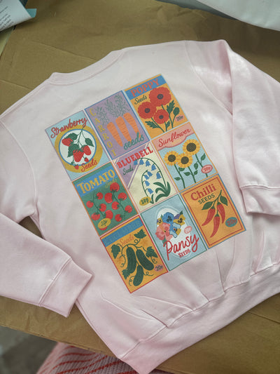 7-8 years sow much to love pink sweater