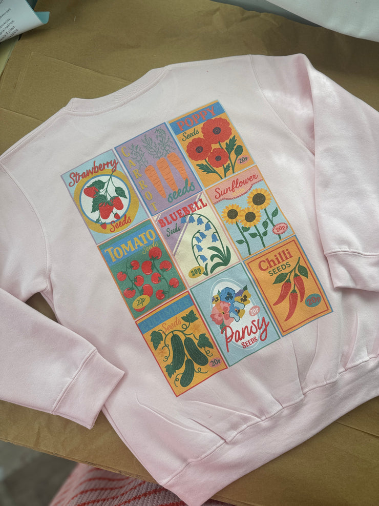 7-8 years sow much to love pink sweater