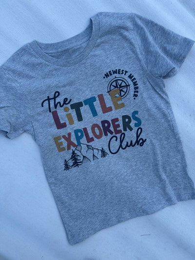 7-8 years grey explorers club t-shirt
