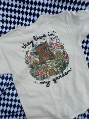 7-8 years (oversized) Fairy garden natural tee